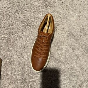 Johnston & Murphy Tan Leather Sneakers